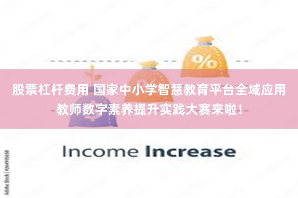 股票杠杆费用 国家中小学智慧教育平台全域应用教师数字素养提升实践大赛来啦！