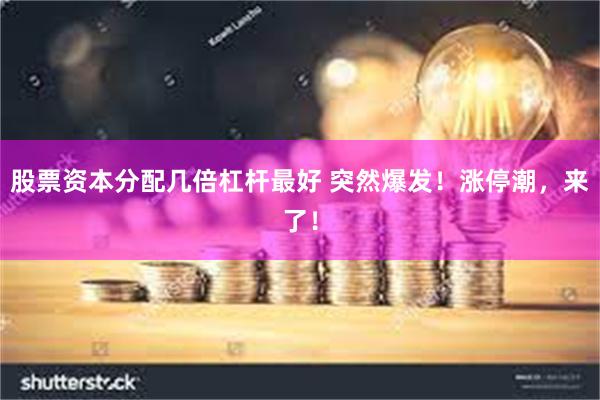 股票资本分配几倍杠杆最好 突然爆发！涨停潮，来了！