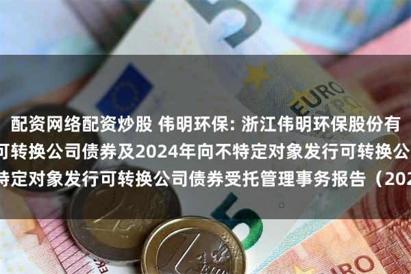 配资网络配资炒股 伟明环保: 浙江伟明环保股份有限公司2022年公开发行可转换公司债券及2024年向不特定对象发行可转换公司债券受托管理事务报告(2024年度)